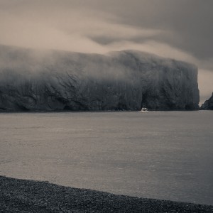 Landmark in the town of Percé, Quebec in August 2012.