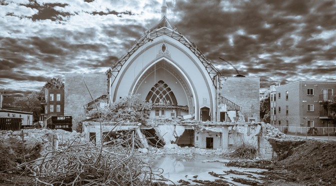 A Demolished Church in Verdun, Quebec